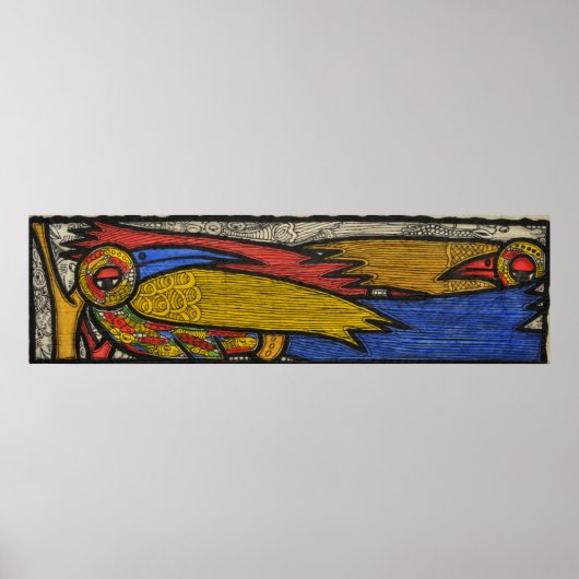 Courting Birds Poster (Voorkant)