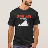 Courtland Virginia USA State America Travel Virgin T-shirt (Voorkant)