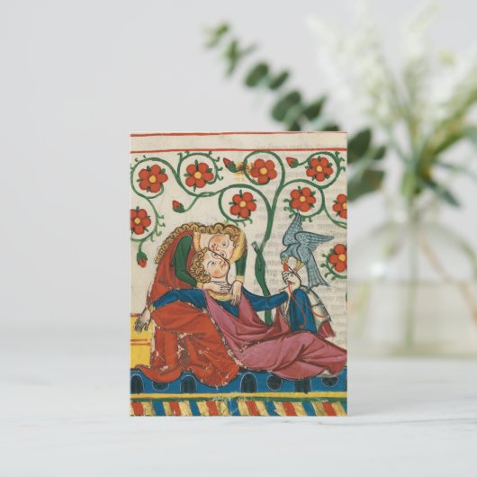 Courtly Love Briefkaart (Staand voorkant)