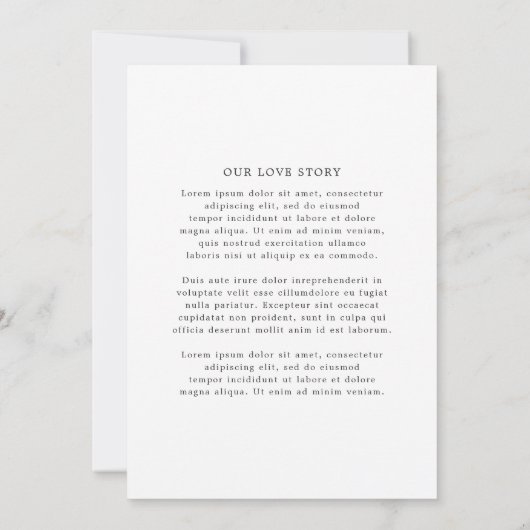 Courtney Monogram Elegante bruiloft Save The Date (Achterkant)