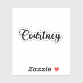Courtney Name - Handgeschreven kalligrafie Sticker