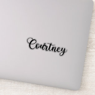 Courtney Name - Handgeschreven kalligrafie Sticker