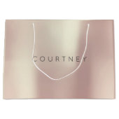 COURTNEY Roos Gold Blush Parly Minimale Gift Large Cadeautasje (Voorkant)