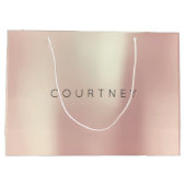 COURTNEY Roos Gold Blush Parly Minimale Gift Large Cadeautasje (Achterkant)