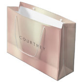 COURTNEY Roos Gold Blush Parly Minimale Gift Large Cadeautasje (Voorkant Gekanteld)