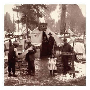 Courtney's Store - Klondike Gold Rush 1898 Foto Afdruk