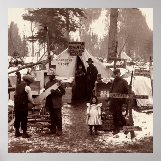 Courtney's Store - Klondike Gold Rush 1898 Poster (Voorkant)