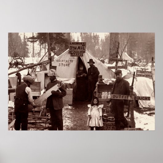 Courtney's Store - Klondike Gold Rush 1898 Poster (Voorkant)