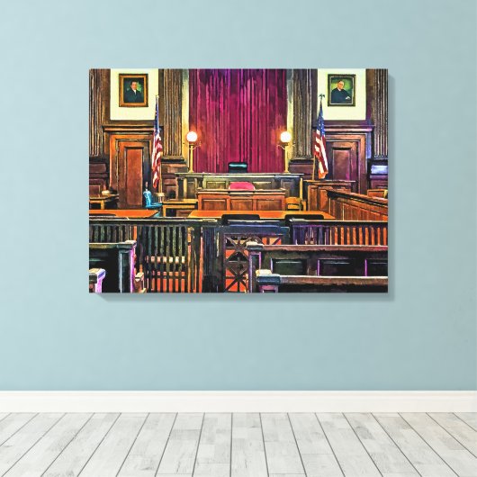 Courtroom Canvas Afdruk (Insitu (Houten vloer))