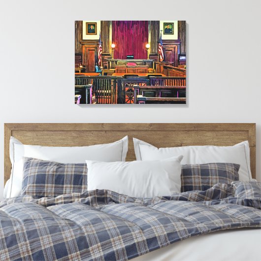 Courtroom Canvas Afdruk (Insitu (Slaapkamer))