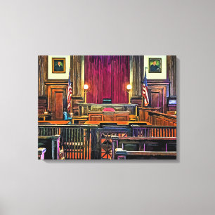Courtroom Canvas Afdruk