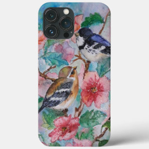 Courtship - Cute Sparrows - Waterverf Schilderen Case-Mate iPhone Case