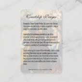 Courtship Verloving Prayer Heilige Kaart Visitekaartje (Achterkant)