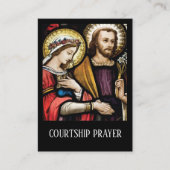 Courtship Verloving Prayer Heilige Kaart Visitekaartje (Voorkant)