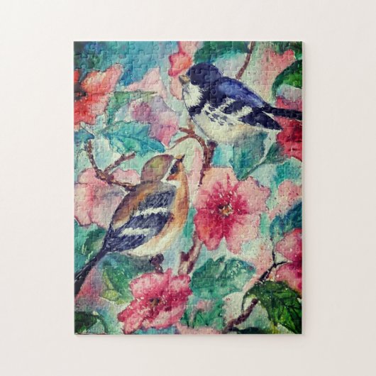 Courtship - Waterverf schilderen Legpuzzel (Verticaal)