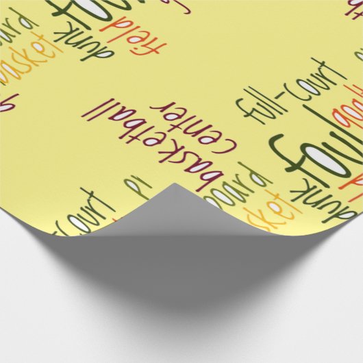 Courtside chique dribble, schotel, verblinden: bas cadeaupapier (Hoek)