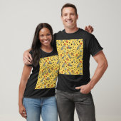 Courtside Doodles: Zebra Basketbal Fantasie T-shirt (Unisex)
