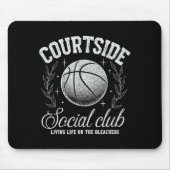 Courtside Social Club Basketball Bleachers Life Qu Muismat (Voorkant)