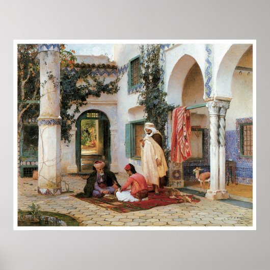 Courtyard, 1873 poster (Voorkant)