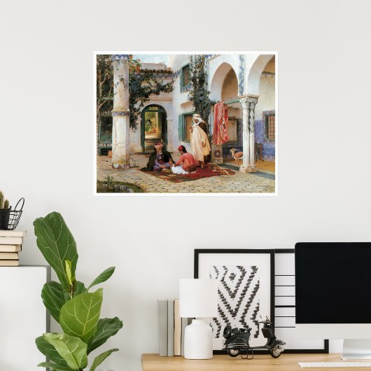 Courtyard, 1873 poster (Thuiskantoor)