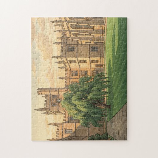 Courtyard at Oxford University  Legpuzzel (Verticaal)