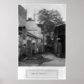 Courtyard at rue Larrey 8, Paris, 1858-78 Poster (Voorkant)