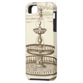 Courtyard-fontein met sierCherub Case-Mate iPhone Case (Achterkant Links)