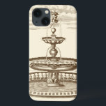 Courtyard-fontein met sierCherub iPhone 13 Hoesje<br><div class="desc">Een sierkerub topjes deze decoratieve binnentuin. Er wordt water geloosd,  dat in de verschillende pools van de fontein wordt verzameld. Een vreedzaam afbeelding dat er geweldig uitziet in elk huis!</div>