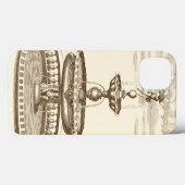 Courtyard-fontein met sierCherub Case-Mate iPhone Case (Achterkant (horizontaal))