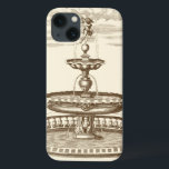 Courtyard-fontein met sierCherub Case-Mate iPhone Case<br><div class="desc">Een sierkerub topjes deze decoratieve binnentuin. Er wordt water geloosd,  dat in de verschillende pools van de fontein wordt verzameld. Een vreedzaam afbeelding dat er geweldig uitziet in elk huis!</div>
