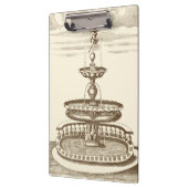 Courtyard-fontein met sierCherub Klembord (Links)