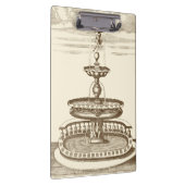 Courtyard-fontein met sierCherub Klembord (Rechts)