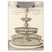 Courtyard-fontein met sierCherub Klembord (Voorkant)