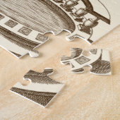 Courtyard-fontein met sierCherub Legpuzzel (Zijkant)