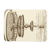 Courtyard-fontein met sierCherub Magneet (Horizontaal)