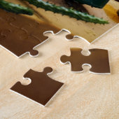 Courtyard Interior with Hanging Plants Legpuzzel (Zijkant)