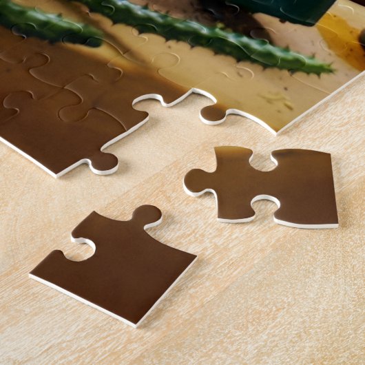 Courtyard Interior with Hanging Plants Legpuzzel (Zijkant)