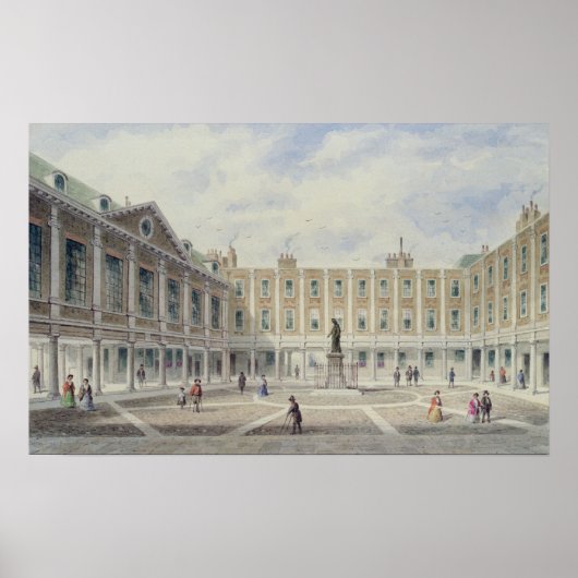 Courtyard of St. Thomas's Hospital Poster (Voorkant)