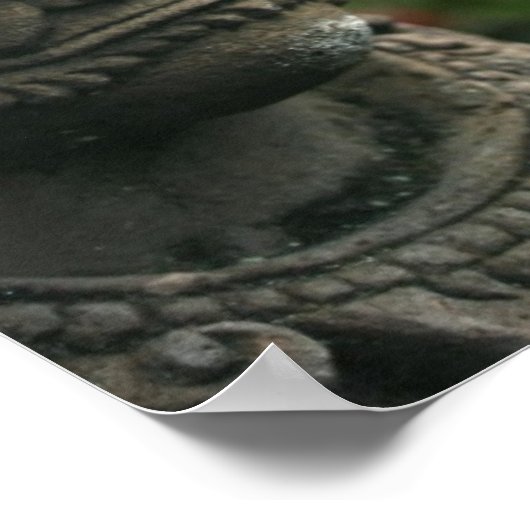 Courtyard Statue Poster (Hoek)