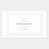 Couscous Etiket Stickers (Voorkant)