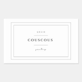 Couscous Etiket Stickers