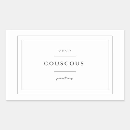 Couscous Etiket Stickers (Voorkant)