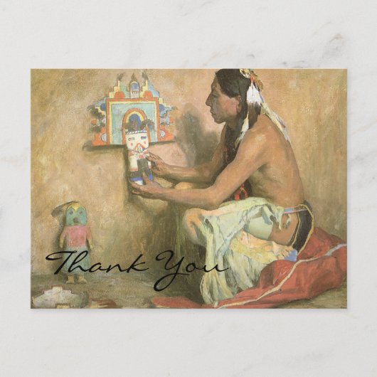 Couse Hopi Katchina Briefkaart (Voorkant)