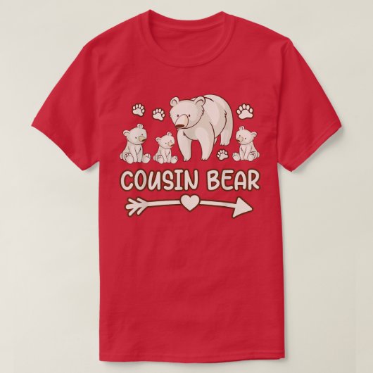 cousin bear 3 cub , cousin bear shirt (Design voorkant)