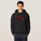 Cousin Bear  Buffalo Plaid Christmas T Hoodie (Voorkant volledig)