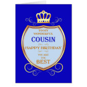 Cousin Birthday with Shield (Voorkant)