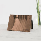 COUSIN Bridesmaid Invitation ANTIEK COPPER Gowns (Achterkant)