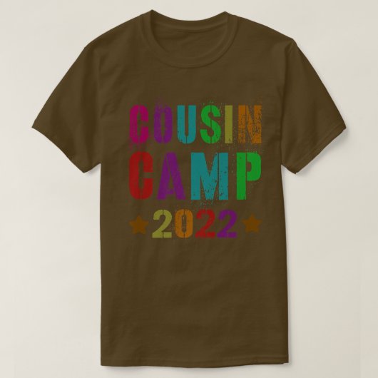 COUSIN CAMP 2022 Funny Grandma Grandpa Ree T-shirt (Design voorkant)