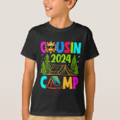Cousin Camp 2024 Familie Vakantie Zomer Camping Cr T-shirt (Voorkant)