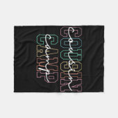 Cousin Camp 2025 Camping Campfire Summer Vacation  Fleece Deken (Voorkant (Horizontaal))